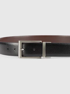 CINTURON REVERSIBLE ROUGH NEGRO