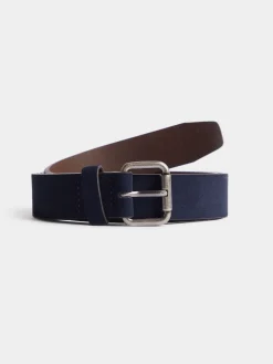 CINTURON SUEDE AZUL MARINO