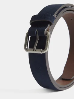 CINTURON SUEDE AZUL MARINO