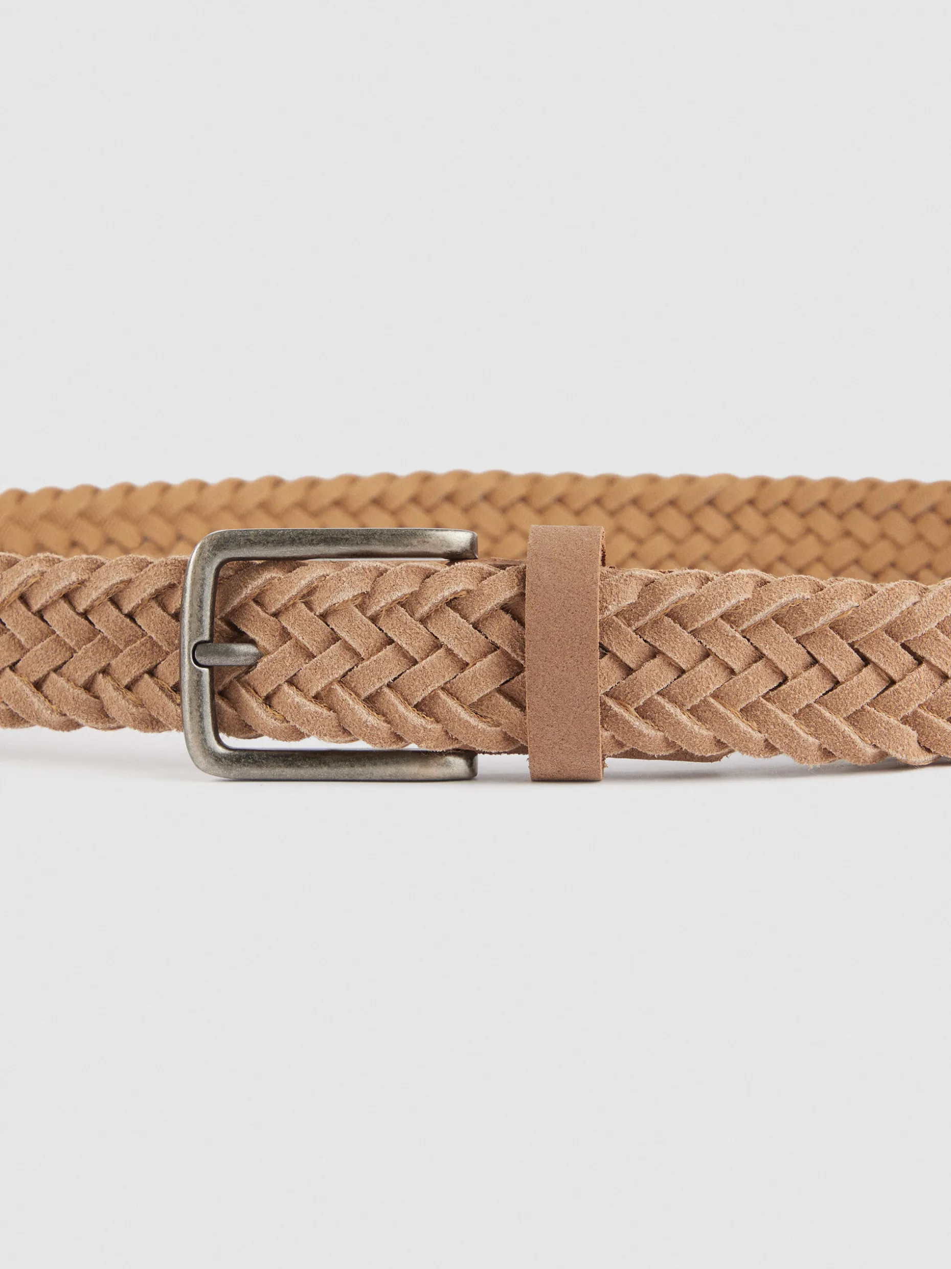 CINTURON TRENZADO SERRAJE BEIGE
