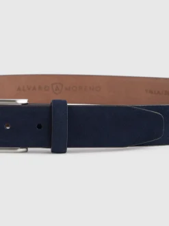 CINTURON VESTIR SERRAJE AZUL MARINO