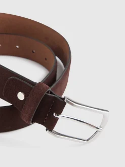 CINTURON VESTIR SERRAJE MARRÓN