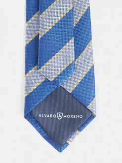 CORBATA JACQUARD MF AZUL