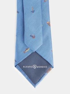 CORBATA JACQUARD MF AZUL