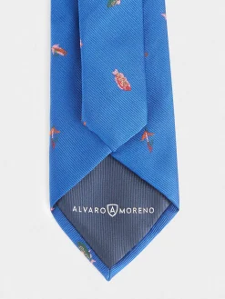 CORBATA JACQUARD MF AZUL