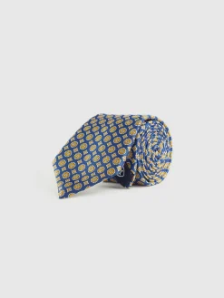 CORBATA JACQUARD MF AZUL