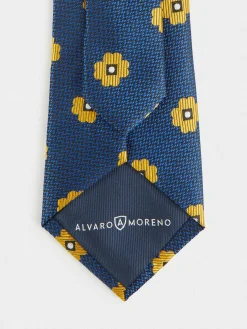 CORBATA JACQUARD MF AZUL