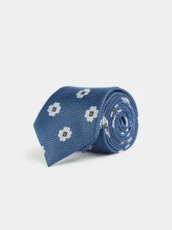 CORBATA JACQUARD MF AZUL