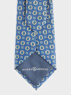 CORBATA JACQUARD MF AZUL
