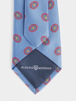 CORBATA JACQUARD MF AZUL