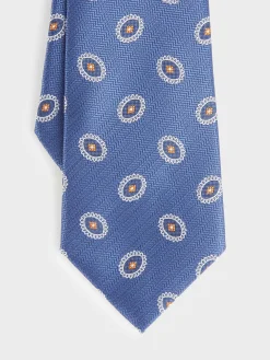 CORBATA JACQUARD MF AZUL
