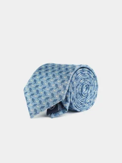 CORBATA JACQUARD MF AZUL