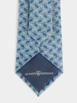 CORBATA JACQUARD MF AZUL