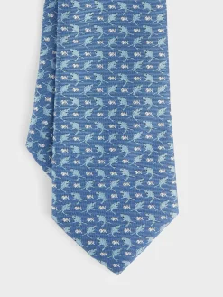 CORBATA JACQUARD MF AZUL