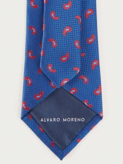 CORBATA JACQUARD MF AZUL