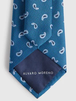 CORBATA JACQUARD MF AZUL