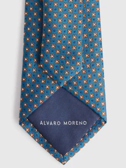 CORBATA JACQUARD MF AZUL