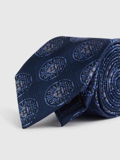 CORBATA JACQUARD MF AZUL