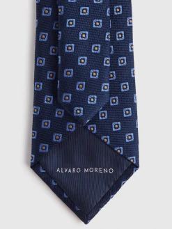 CORBATA JACQUARD MF AZUL