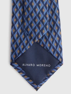 CORBATA JACQUARD MF AZUL