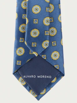 CORBATA JACQUARD MF AZUL