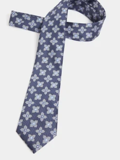 CORBATA JACQUARD MF AZUL MARINO