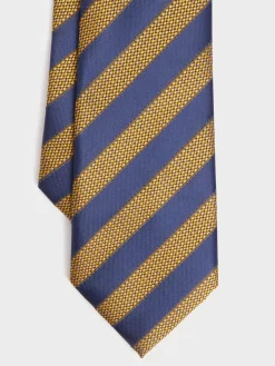 CORBATA JACQUARD MF AZUL MARINO