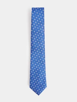 CORBATA JACQUARD MF AZUL MARINO