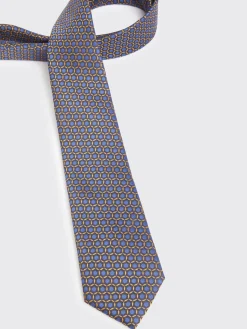 CORBATA JACQUARD MF AZUL MARINO