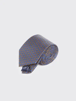 CORBATA JACQUARD MF AZUL MARINO