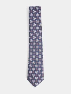 CORBATA JACQUARD MF AZUL MARINO