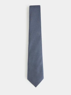 CORBATA JACQUARD MF AZUL MARINO