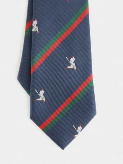 CORBATA JACQUARD MF AZUL MARINO