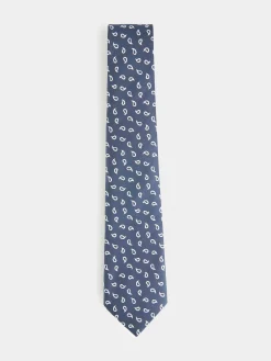 CORBATA JACQUARD MF AZUL MARINO