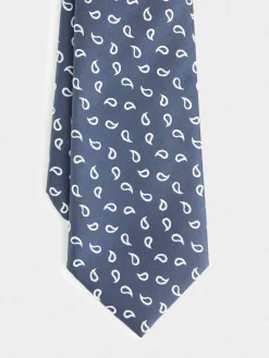 CORBATA JACQUARD MF AZUL MARINO