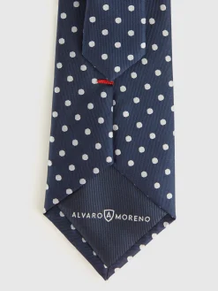 CORBATA JACQUARD MF AZUL MARINO