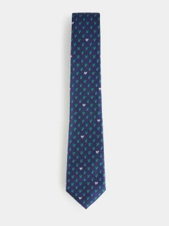 CORBATA JACQUARD MF AZUL MARINO