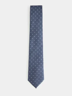 CORBATA JACQUARD MF AZUL MARINO
