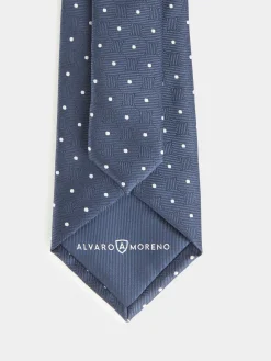 CORBATA JACQUARD MF AZUL MARINO