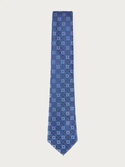 CORBATA JACQUARD MF AZUL MARINO