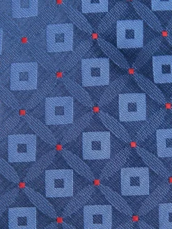CORBATA JACQUARD MF AZUL MARINO