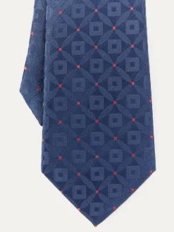 CORBATA JACQUARD MF AZUL MARINO
