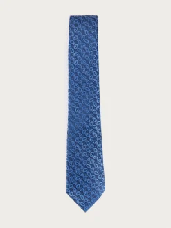 CORBATA JACQUARD MF AZUL MARINO