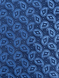 CORBATA JACQUARD MF AZUL MARINO