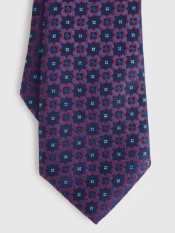 CORBATA JACQUARD MF AZUL MARINO