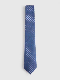 CORBATA JACQUARD MF AZUL MARINO