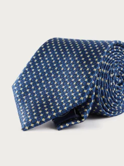 CORBATA JACQUARD MF AZUL MARINO