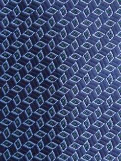 CORBATA JACQUARD MF AZUL MARINO