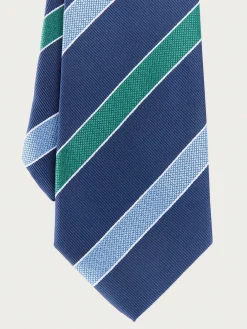 CORBATA JACQUARD MF AZUL MARINO