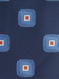 CORBATA JACQUARD MF AZUL MARINO